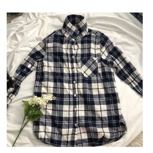 ❗️SALE❗️OLD NAVY Blue and White Flannel
